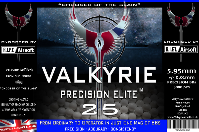 Bulk Buy Valkyrie Precision Elite 25s Premium BBs 0.25g 
